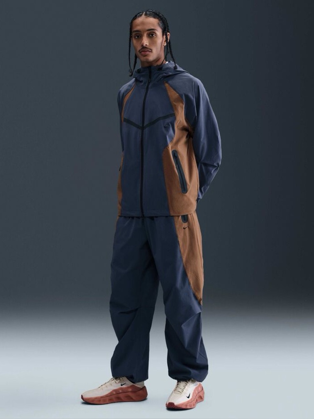 Nike Tech Woven Oversized Pants Men’s Size Large Colorblock IH8466-437 $130 NWT